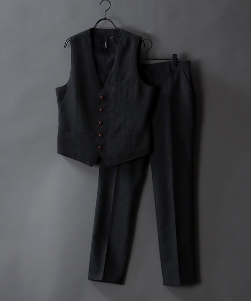 SITRY(シトリー)の「tweed tailored trousers/ツイード テーラード トラウザー(スラックス・メンズ・チャコールグレー/グレー/グレー系その他/グレー系その他2・M/L/XL)」の16枚目の写真