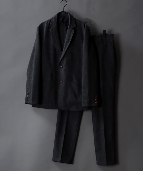 SITRY(シトリー)の「tweed tailored trousers/ツイード テーラード トラウザー(スラックス・メンズ・チャコールグレー/グレー/グレー系その他/グレー系その他2・M/L/XL)」の14枚目の写真