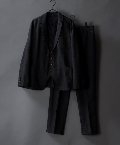 SITRY(シトリー)の「tweed tailored trousers/ツイード テーラード トラウザー(スラックス・メンズ・チャコールグレー/グレー/グレー系その他/グレー系その他2・M/L/XL)」の17枚目の写真