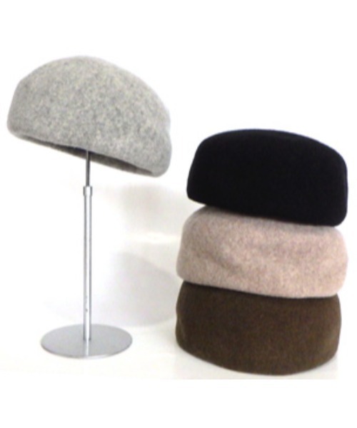 mimis（ミイーミイーズ）の「2wayウールワッチ　ベレー（ハンチング/ベレー帽・レディース・グレー/ブラウン/ブラック・FREE）」の5枚目の写真