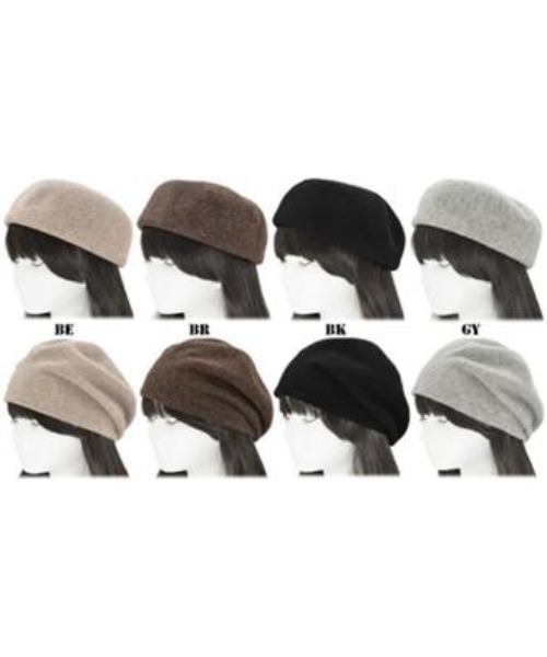 mimis（ミイーミイーズ）の「2wayウールワッチ　ベレー（ハンチング/ベレー帽・レディース・グレー/ブラウン/ブラック・FREE）」の6枚目の写真