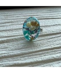 【masamiyabi】お花やシェルのフリーサイズリング(MA)