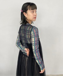 SANSeLF | チェックシアートップス【SANSeLF】sanw22a083(その他トップス)