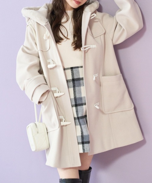 OLIVE des OLIVE（オリーブデオリーブ）の「袖口ボタンリブニット（ニット/セーター・レディース・ブラック/ブラウン/オフホワイト/サックスブルー・FREE）」の12枚目の写真