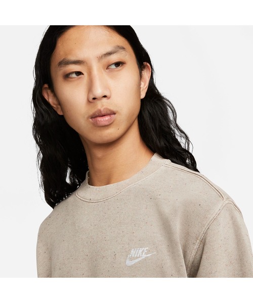 NIKE（ナイキ）の「ナイキ NIKE ナイキ クラブ+ BB リバイバル L/S クルー（スウェット・メンズ・ブラウン/チャコールグレー/カーキ・L/3L/S/M/LL）」の8枚目の写真