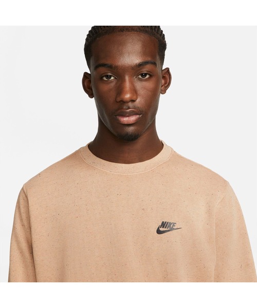 NIKE（ナイキ）の「ナイキ NIKE ナイキ クラブ+ BB リバイバル L/S クルー（スウェット・メンズ・ブラウン/チャコールグレー/カーキ・L/3L/S/M/LL）」の5枚目の写真