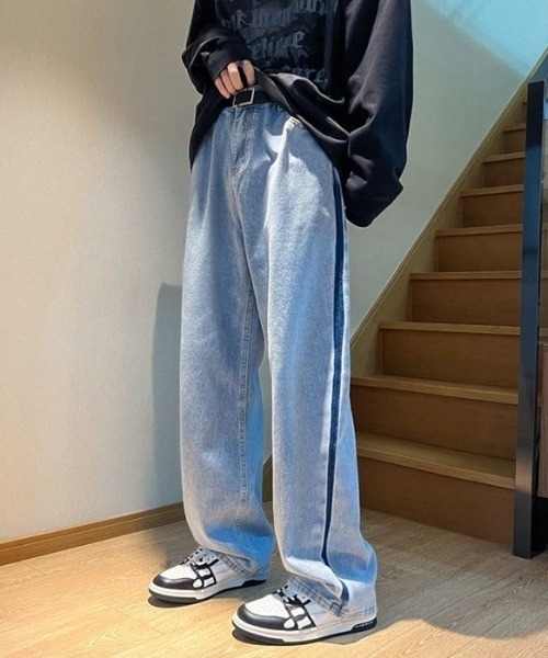 MGV（エムジーヴィー）の「サイドラインデニム（デニムパンツ・メンズ・グレー/ブルー・X-LARGE/LARGE/MEDIUM）」の2枚目の写真