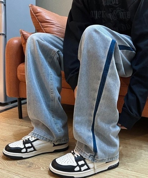 MGV（エムジーヴィー）の「サイドラインデニム（デニムパンツ・メンズ・グレー/ブルー・X-LARGE/LARGE/MEDIUM）」の14枚目の写真