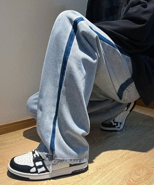 MGV（エムジーヴィー）の「サイドラインデニム（デニムパンツ・メンズ・グレー/ブルー・X-LARGE/LARGE/MEDIUM）」の7枚目の写真