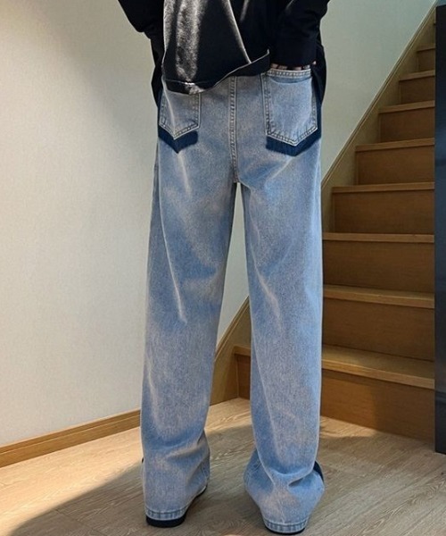 MGV（エムジーヴィー）の「サイドラインデニム（デニムパンツ・メンズ・グレー/ブルー・X-LARGE/LARGE/MEDIUM）」の4枚目の写真