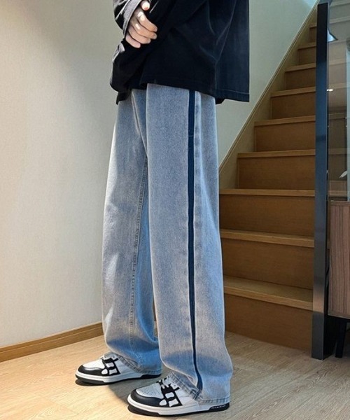 MGV（エムジーヴィー）の「サイドラインデニム（デニムパンツ・メンズ・グレー/ブルー・X-LARGE/LARGE/MEDIUM）」の6枚目の写真