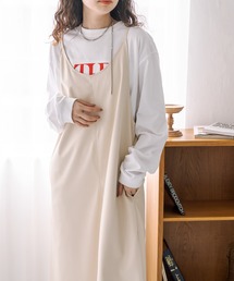 mystic | 【サイズ展開あり】フェイクレザーキャミワンピース(ワンピース)