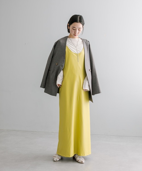 mystic（ミスティック）の「【サイズ展開あり】フェイクレザーキャミワンピース（ワンピース・レディース・ブラック/ライム/アイボリー・1/2）」の17枚目の写真