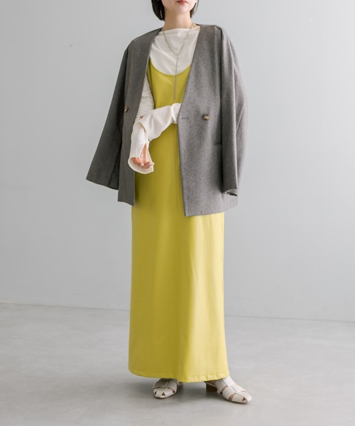 mystic（ミスティック）の「【サイズ展開あり】フェイクレザーキャミワンピース（ワンピース・レディース・ブラック/ライム/アイボリー・1/2）」の18枚目の写真