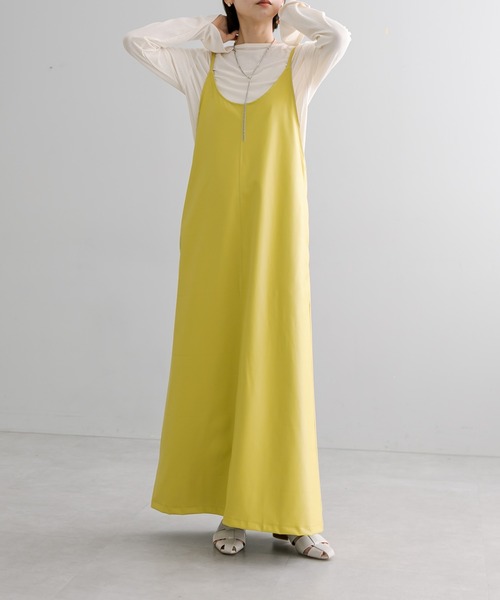 mystic（ミスティック）の「【サイズ展開あり】フェイクレザーキャミワンピース（ワンピース・レディース・ブラック/ライム/アイボリー・1/2）」の20枚目の写真