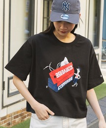 CONVERSE/コンバース ソリマチアキラデザイン ALL STAR ワイドクロップド半袖Tシャツ