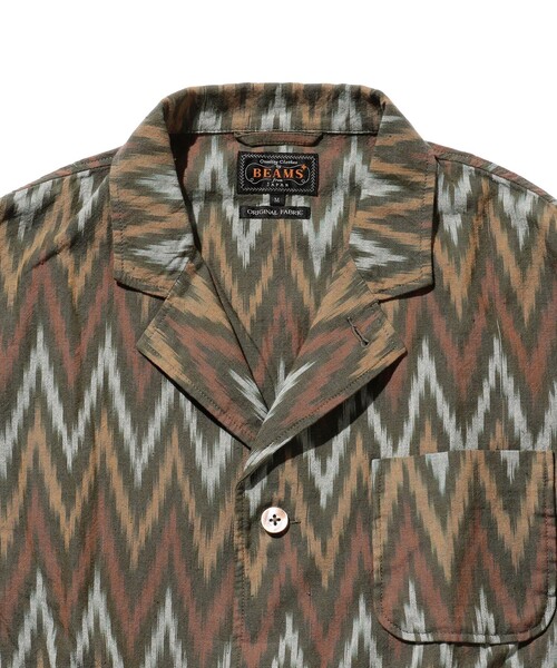 BEAMS PLUS（ビームスプラス）の「BEAMS PLUS /  イカット 4ボタン カフス ジャケット（テーラードジャケット・メンズ・オリーブ・M/L/XL/S）」の5枚目の写真