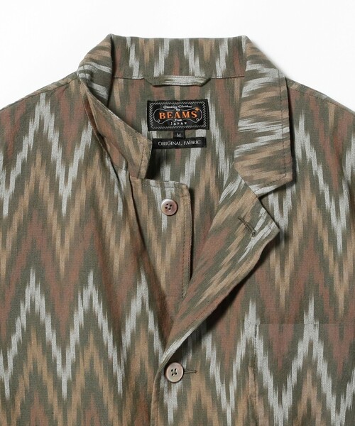 BEAMS PLUS（ビームスプラス）の「BEAMS PLUS /  イカット 4ボタン カフス ジャケット（テーラードジャケット・メンズ・オリーブ・M/L/XL/S）」の11枚目の写真