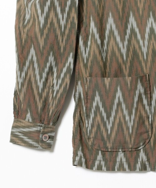 BEAMS PLUS（ビームスプラス）の「BEAMS PLUS /  イカット 4ボタン カフス ジャケット（テーラードジャケット・メンズ・オリーブ・M/L/XL/S）」の12枚目の写真