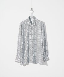 tk.TAKEO KIKUCHI（ティーケータケオキクチ）の「◆モノグラムロゴ総柄シャツ（シャツ/ブラウス）」