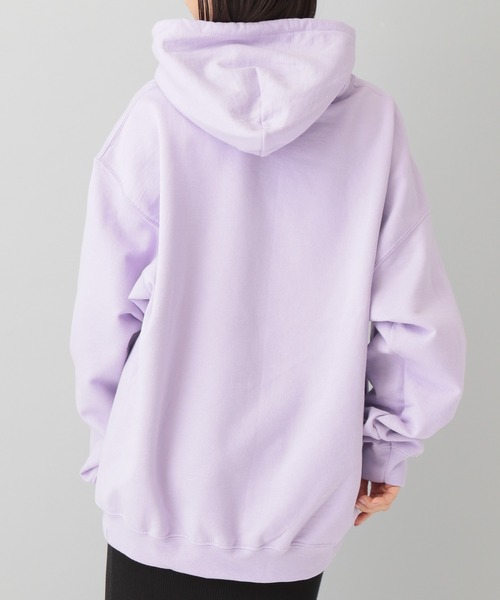A part by（アパートバイ）の「【e/rm・別注】REGENCYWORKS（リージェンシーワークス）スウェットフーディー（パーカー・レディース・ラベンダー/オフホワイト・FREE）」の12枚目の写真