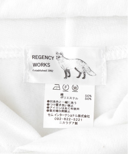 A part by（アパートバイ）の「【e/rm・別注】REGENCYWORKS（リージェンシーワークス）スウェットフーディー（パーカー・レディース・ラベンダー/オフホワイト・FREE）」の17枚目の写真