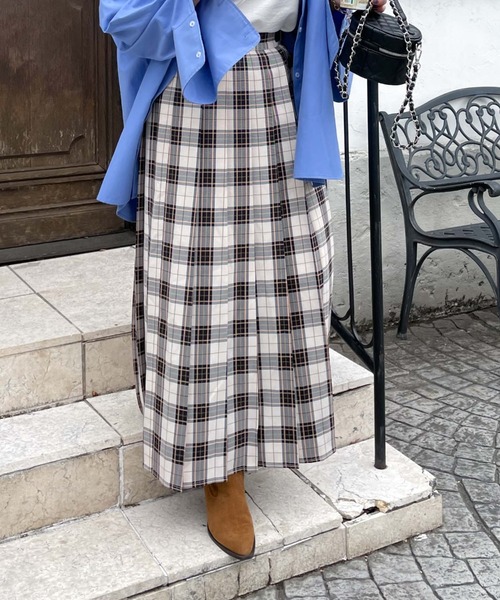archives(アルシーヴ)の「【Limited item】CHECK LAP SKIRT(スカート・レディース・ベージュ/レッド/ブラック・MEDIUM)」の13枚目の写真