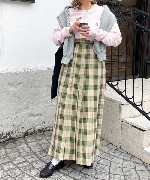 archives(アルシーヴ)の「【Limited item】CHECK LAP SKIRT(スカート・レディース・ベージュ/レッド/ブラック・MEDIUM)」の16枚目の写真