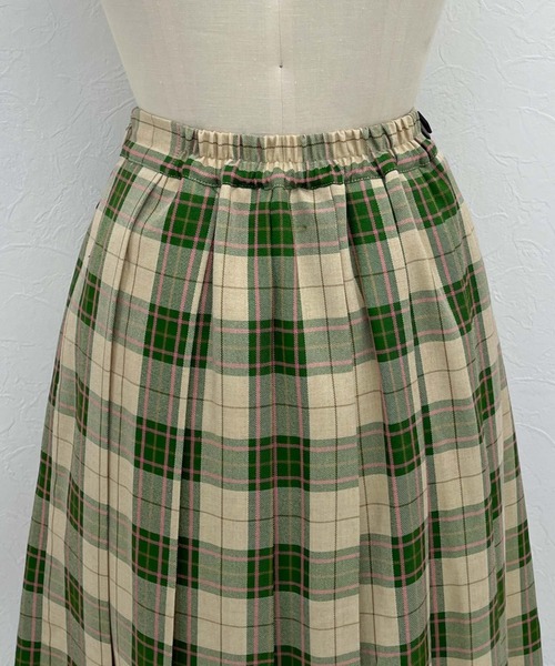 archives(アルシーヴ)の「【Limited item】CHECK LAP SKIRT(スカート・レディース・ベージュ/レッド/ブラック・MEDIUM)」の9枚目の写真