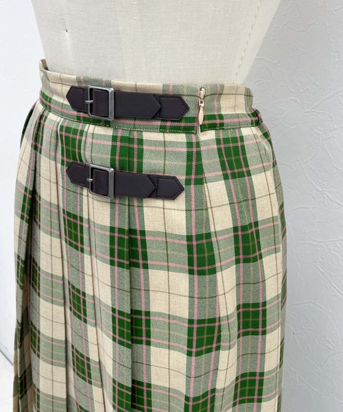archives(アルシーヴ)の「【Limited item】CHECK LAP SKIRT(スカート・レディース・ベージュ/レッド/ブラック・MEDIUM)」の5枚目の写真