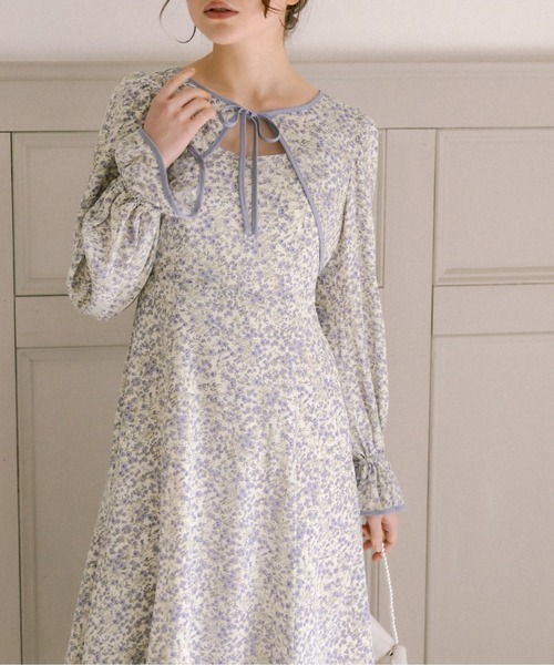 OLIVE des OLIVE（オリーブデオリーブ）の「【WEB限定】2ウェイボレロ付ワンピース　1031090200（ワンピース・レディース・ラベンダー/スミクロ/サックスブルー/ブラック・FREE）」の4枚目の写真