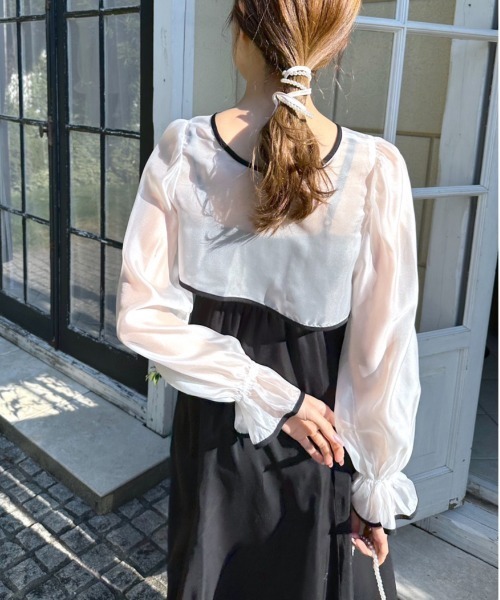 OLIVE des OLIVE（オリーブデオリーブ）の「【WEB限定】2ウェイボレロ付ワンピース　1031090200（ワンピース・レディース・ラベンダー/スミクロ/サックスブルー/ブラック・FREE）」の19枚目の写真