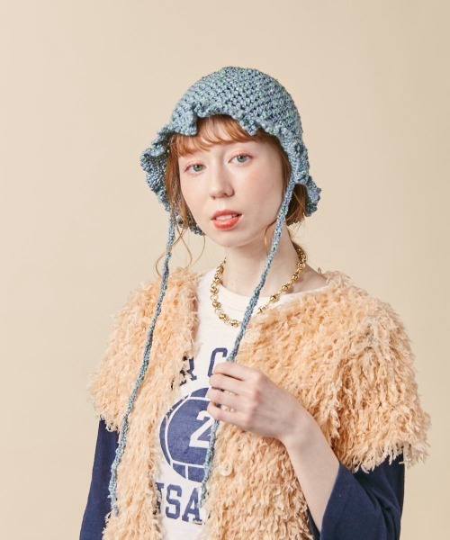 kaorinomori（カオリノモリ）の「kaorinomori リリハット / カオリノモリ（ハット・レディース・ホワイト/イエロー/ブルー・FREE）」の21枚目の写真