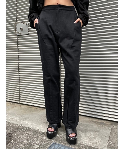 ENVYM（アンビー）の「タックスエットＰＴ（スウェットパンツ・レディース・グレー/ブラック/ホワイト・FREE）」の2枚目の写真