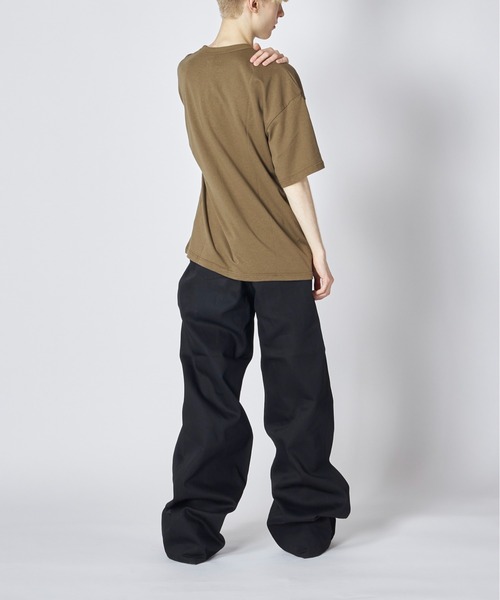 UNDECORATED（アンデコレイテッド）の「UNDECORATED Recycle Organic Cotton Pile S/S T（Tシャツ/カットソー・メンズ・ホワイト/ブラック/ダークブラウン・1/2）」の13枚目の写真