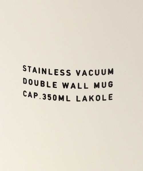 LAKOLE（ラコレ）の「【保温保冷】フタ付きステンレスマグ[350ml] / 189245（グラス/マグカップ/タンブラー・レディース・アイボリー/チャコール・FREE）」の11枚目の写真
