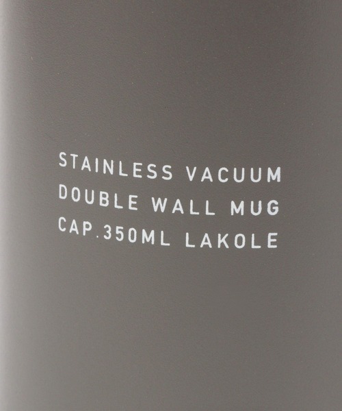 LAKOLE（ラコレ）の「【保温保冷】フタ付きステンレスマグ[350ml] / 189245（グラス/マグカップ/タンブラー・レディース・アイボリー/チャコール・FREE）」の14枚目の写真