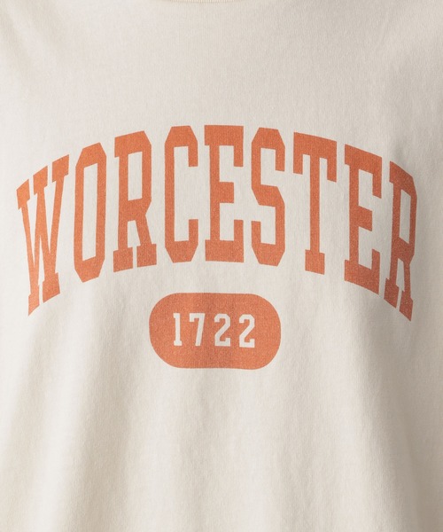 LOWRYS FARM（ローリーズファーム）の「カコウカレッジロゴＴシャツ　191864（Tシャツ/カットソー・レディース・グレー/アイボリー/チャコールグレー/ホワイト・FREE）」の20枚目の写真