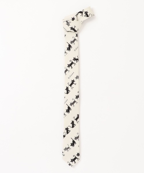 Sakka（サッカ）の「ネコ　猫　ネクタイ　カジュアル　日本製（ネクタイ・メンズ・ブラック/ブラウン/ホワイト・FREE）」の11枚目の写真