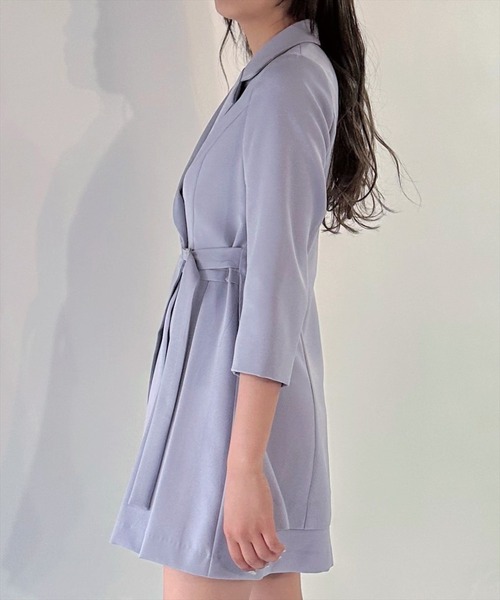 REDYAZEL(レディアゼル)の「アシメテーラージャケットワンピース(ワンピース・レディース・ラベンダー/ブルー/オフホワイト・SMALL/MEDIUM)」の19枚目の写真