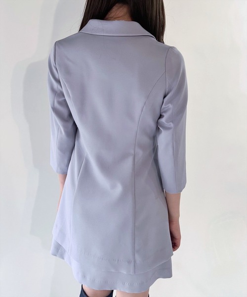 REDYAZEL(レディアゼル)の「アシメテーラージャケットワンピース(ワンピース・レディース・ラベンダー/ブルー/オフホワイト・SMALL/MEDIUM)」の17枚目の写真