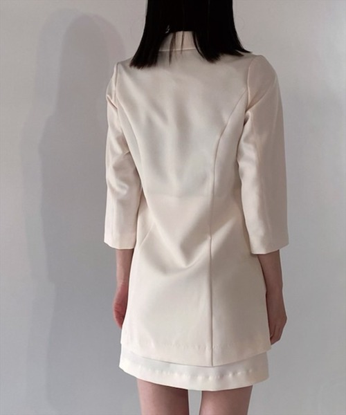 REDYAZEL(レディアゼル)の「アシメテーラージャケットワンピース(ワンピース・レディース・ラベンダー/ブルー/オフホワイト・SMALL/MEDIUM)」の15枚目の写真