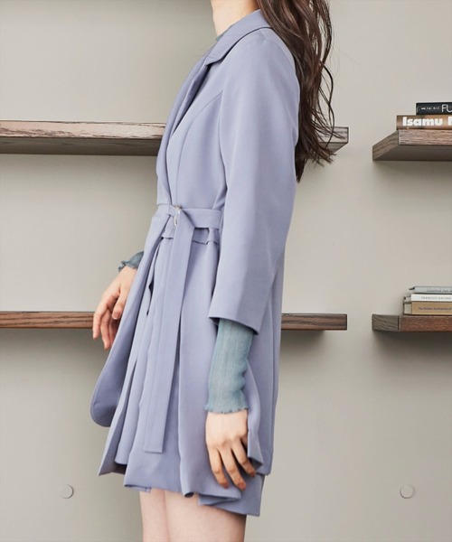 REDYAZEL(レディアゼル)の「アシメテーラージャケットワンピース(ワンピース・レディース・ラベンダー/ブルー/オフホワイト・SMALL/MEDIUM)」の21枚目の写真