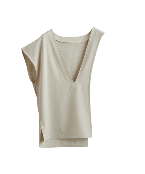 NO ID.（ノーアイディ）の「【NO ID.】Asymmetric Three-Layered Crew-Neck T-Shirt / アシンメトリー スリー レイヤード クルーネック Tシャツ（Tシャツ/カットソー・メンズ・ホワイト/グレー/ブラック・2/1）」の8枚目の写真