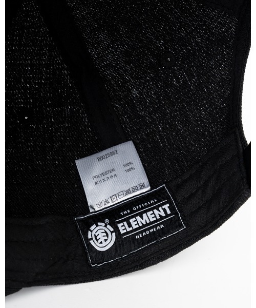 ELEMENT（エレメント）の「ELEMENT YOUTH（キッズサイズ） YT KNUTSEN CAP キャップ  【2023年春夏モデル】/エレメント帽子（キャップ・キッズ・ブラック・FREE）」の3枚目の写真