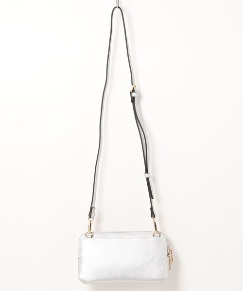 SALON de RUBAN(サロンドルヴァン)の「【SALON de RUBAN / サロン ド ルヴァン】 ミニショルダーポシェット(ショルダーバッグ・レディース・ブラック/グレー/アイボリー/グリーン/ピンク/シルバー/ブルー/レッド/ベージュ・FREE)」の10枚目の写真