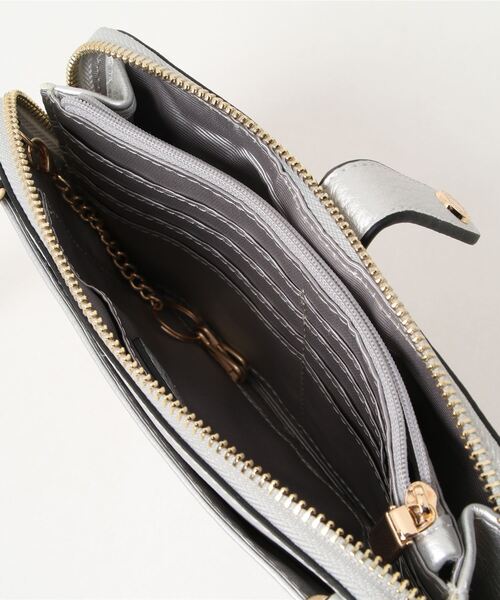 SALON de RUBAN(サロンドルヴァン)の「【SALON de RUBAN / サロン ド ルヴァン】 ミニショルダーポシェット(ショルダーバッグ・レディース・ブラック/グレー/アイボリー/グリーン/ピンク/シルバー/ブルー/レッド/ベージュ・FREE)」の12枚目の写真