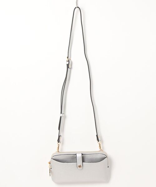 SALON de RUBAN(サロンドルヴァン)の「【SALON de RUBAN / サロン ド ルヴァン】 ミニショルダーポシェット(ショルダーバッグ・レディース・ブラック/グレー/アイボリー/グリーン/ピンク/シルバー/ブルー/レッド/ベージュ・FREE)」の16枚目の写真