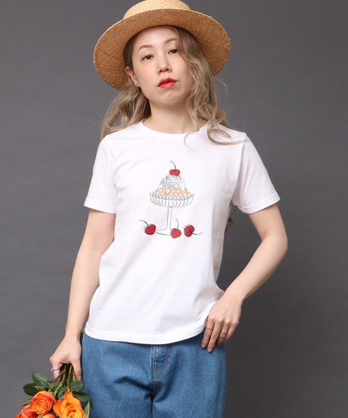 peu pres（プープレ）の「喫茶Tシャツ（Tシャツ/カットソー・レディース・ベージュ/グリーン・FREE）」の9枚目の写真
