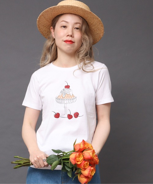 peu pres（プープレ）の「喫茶Tシャツ（Tシャツ/カットソー・レディース・ベージュ/グリーン・FREE）」の22枚目の写真